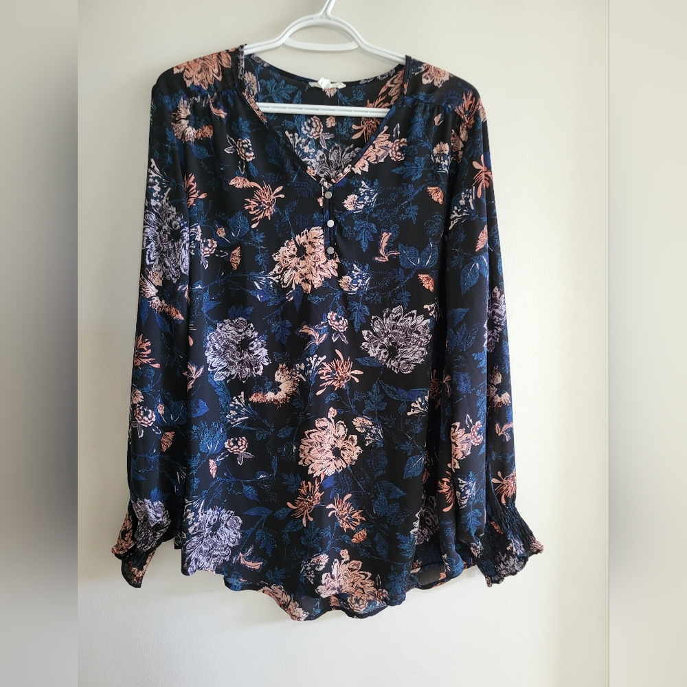 Floral print blousse